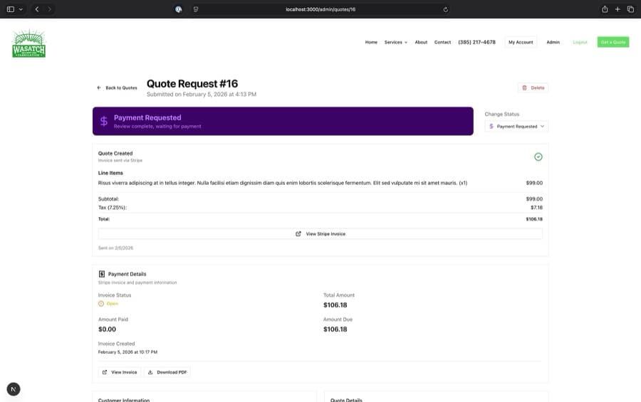 An admin portal built around the real workflow Screenshot 2